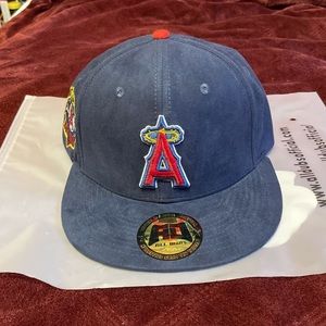 Suede SnapBack Los Angeles Angels Hat